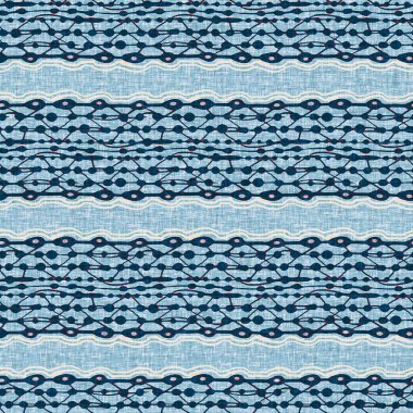  Modern deniz hattı çizgili denizci baskısı. Klasik Nantucket kumaş tarzı. Yaz deniz dekoru. Kolejli, erkeksi moda baskısı. Çivit mavisi, yatay kırık çizgili, denizsel, pürüzsüz desen..