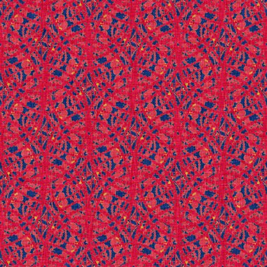  Kaleydoskopik çiçek desenli çok yönlü maskülen kırmızı eşarp izi. Hint boho yaz bandanası dikişsiz simetrik desen..