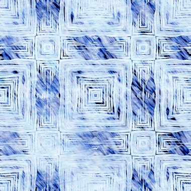  Modern rustik nantucket solgun aşınmış kumaş efektli arka plan. Erkeksi kravat ev deco moda geometrik tasarım. İndigo mavisi grunge çamaşır izi deseni..