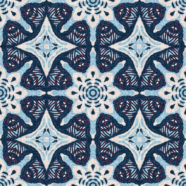  Modern marin geometrik kaleydoskop denizci baskısı. Nantucket kumaş tarzı. Yaz kırsal erkeksi giyimli keten etkisi deniz dekoru. Çivit mavisi, kırmızı, batik, jeo, denizcilik, kusursuz desen..