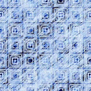  Modern rustik nantucket solgun aşınmış kumaş efektli arka plan. Erkeksi kravat ev deco moda geometrik tasarım. İndigo mavisi grunge çamaşır izi deseni..