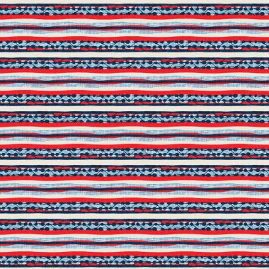  Modern deniz hattı çizgili denizci baskısı. Klasik Nantucket kumaş tarzı. Yaz deniz dekoru. Kolejli, erkeksi moda baskısı. Çivit mavisi, yatay kırık çizgili, denizsel, pürüzsüz desen..