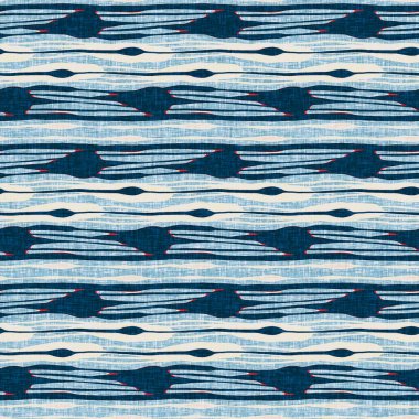  Modern deniz hattı çizgili denizci baskısı. Klasik Nantucket kumaş tarzı. Yaz deniz dekoru. Kolejli, erkeksi moda baskısı. Çivit mavisi, yatay kırık çizgili, denizsel, pürüzsüz desen..