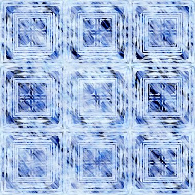  Modern rustik nantucket solgun aşınmış kumaş efektli arka plan. Erkeksi kravat ev deco moda geometrik tasarım. İndigo mavisi grunge çamaşır izi deseni..