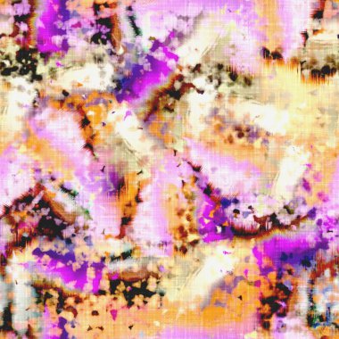  Kusursuz renkli lekeli uzay boyalı efekt modayı. Yumuşak döşenmiş arka plan. Dağınık yaz kravatlı batik plaj aşınma desenli.