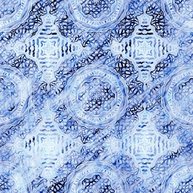  Modern rustik nantucket solgun aşınmış kumaş efektli arka plan. Erkeksi kravat ev deco moda geometrik tasarım. İndigo mavisi grunge çamaşır izi deseni..