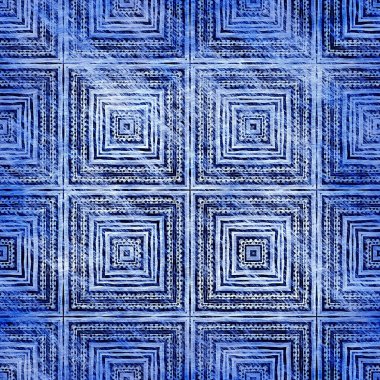  Modern rustik nantucket, denizcilik tarzında kumaş tekstil etkisine zarar vermiştir. Erkeksi kravat boyası ev deco moda geometrik tasarım. İndigo mavisi grunge yıkama bezi deseni..