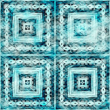  Modern rustik nantucket, denizcilik tarzında kumaş tekstil etkisine zarar vermiştir. Kravat boyası, ev dekoru, geometrik tasarım. Ege Teal yeşili grunge çamaşır izi deseni..