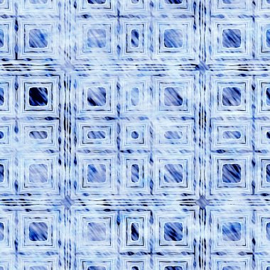  Modern rustik nantucket solgun aşınmış kumaş efektli arka plan. Erkeksi kravat ev deco moda geometrik tasarım. İndigo mavisi grunge çamaşır izi deseni..