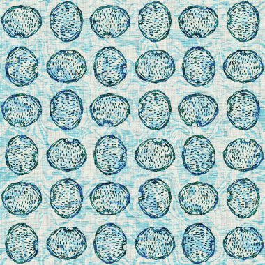  Grunge, ev dekorasyonu kumaş tekstil ürünleri için solgun keten efekt arka planı. Ege Teal deniz kabuğu deniz kabuğu kusursuz desen.