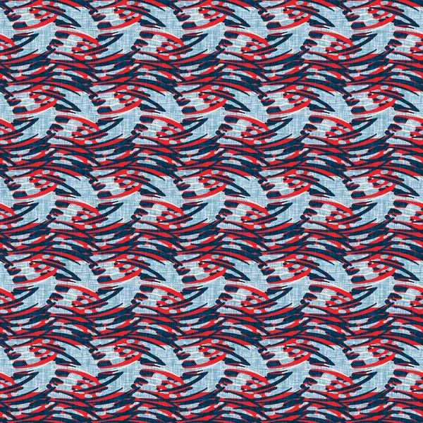 Modern marine line striped sailor print. Classic nantucket fabric textile style. Summer maritime decor. Preppy masculine fashion print. Indigo blue horizontal broken stripe nautical seamless pattern.
