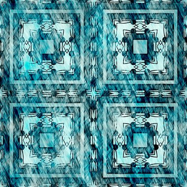  Modern rustik nantucket, denizcilik tarzında kumaş tekstil etkisine zarar vermiştir. Kravat boyası, ev dekoru, geometrik tasarım. Ege Teal yeşili grunge çamaşır izi deseni..