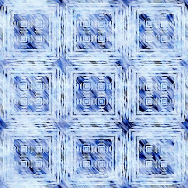  Modern rustik nantucket solgun aşınmış kumaş efektli arka plan. Erkeksi kravat ev deco moda geometrik tasarım. İndigo mavisi grunge çamaşır izi deseni..