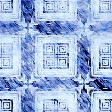  Modern rustik nantucket solgun aşınmış kumaş efektli arka plan. Erkeksi kravat ev deco moda geometrik tasarım. İndigo mavisi grunge çamaşır izi deseni..