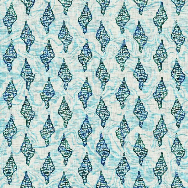  Grunge, ev dekorasyonu kumaş tekstil ürünleri için solgun keten efekt arka planı. Ege Teal deniz kabuğu deniz kabuğu kusursuz desen.
