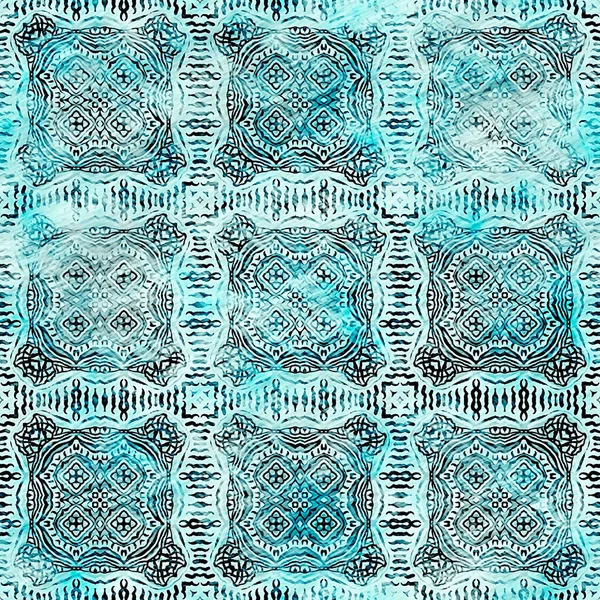  Modern rustik nantucket, denizcilik tarzında kumaş tekstil etkisine zarar vermiştir. Kravat boyası, ev dekoru, geometrik tasarım. Ege Teal yeşili grunge çamaşır izi deseni..