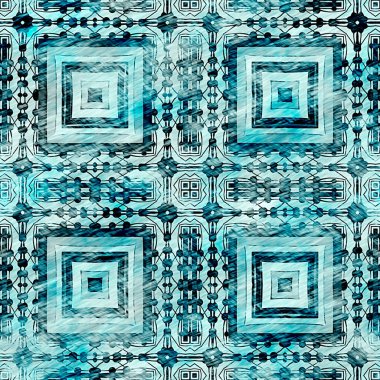  Modern rustik nantucket, denizcilik tarzında kumaş tekstil etkisine zarar vermiştir. Kravat boyası, ev dekoru, geometrik tasarım. Ege Teal yeşili grunge çamaşır izi deseni..