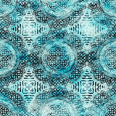  Modern rustik nantucket, denizcilik tarzında kumaş tekstil etkisine zarar vermiştir. Kravat boyası, ev dekoru, geometrik tasarım. Ege Teal yeşili grunge çamaşır izi deseni..