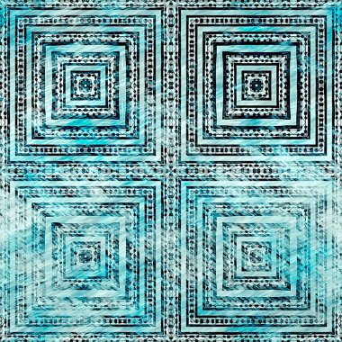  Modern rustik nantucket, denizcilik tarzında kumaş tekstil etkisine zarar vermiştir. Kravat boyası, ev dekoru, geometrik tasarım. Ege Teal yeşili grunge çamaşır izi deseni..