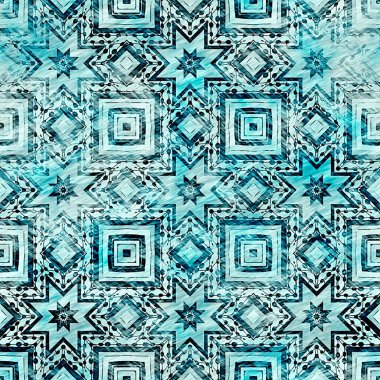  Modern rustik nantucket, denizcilik tarzında kumaş tekstil etkisine zarar vermiştir. Kravat boyası, ev dekoru, geometrik tasarım. Ege Teal yeşili grunge çamaşır izi deseni..