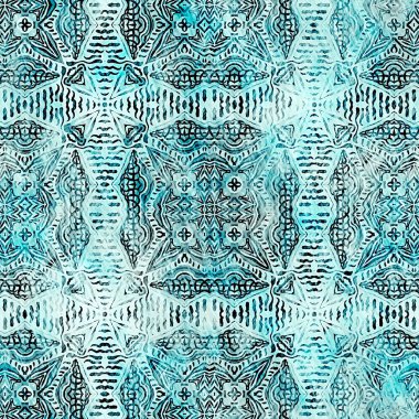  Modern rustik nantucket, denizcilik tarzında kumaş tekstil etkisine zarar vermiştir. Kravat boyası, ev dekoru, geometrik tasarım. Ege Teal yeşili grunge çamaşır izi deseni..