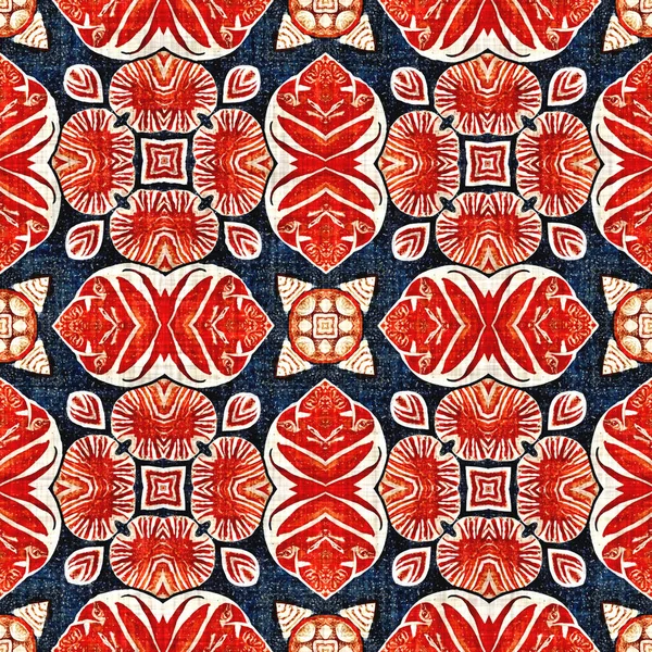 Seamless Pattern Coastal Living Maritime Style Design Modern Abstract Cotton — Stockfoto