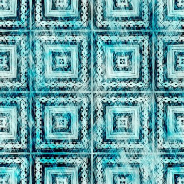  Modern rustik nantucket, denizcilik tarzında kumaş tekstil etkisine zarar vermiştir. Kravat boyası, ev dekoru, geometrik tasarım. Ege Teal yeşili grunge çamaşır izi deseni..