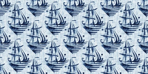 Washed Out Geometric Dip Dyed Blur Effect Edging Nautical Marine — 스톡 사진