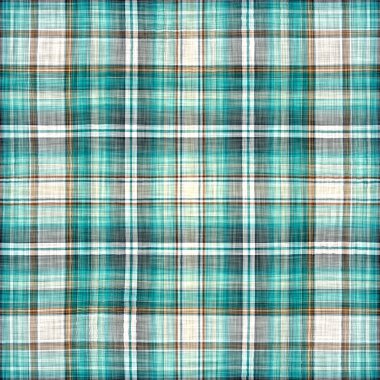  Seamless sailor flannel textile gingham repeat swatch.Teal rustic coastal beach house check fabric tile.
