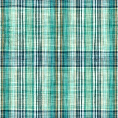  Seamless sailor flannel textile gingham repeat swatch.Teal rustic coastal beach house check fabric tile.