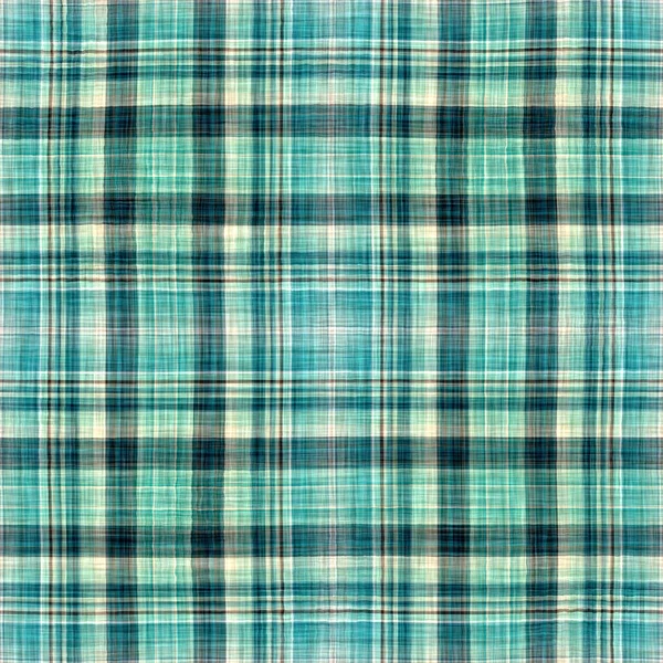  Seamless sailor flannel textile gingham repeat swatch.Teal rustic coastal beach house check fabric tile.