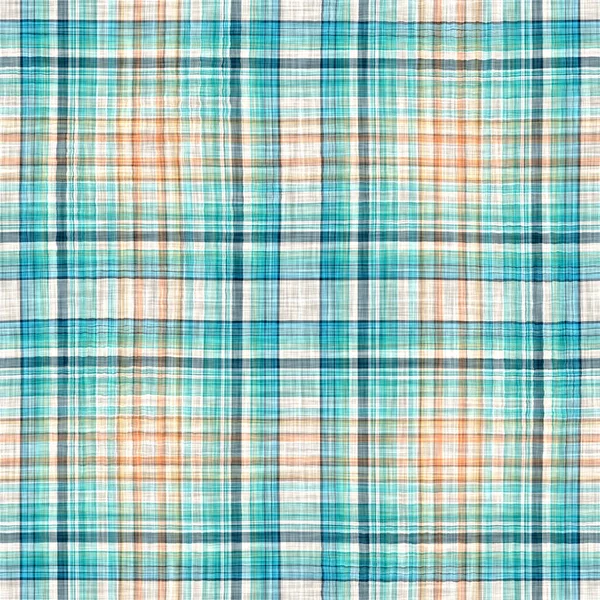 Seamless sailor flannel textile gingham repeat swatch.Teal rustic coastal beach house check fabric tile.