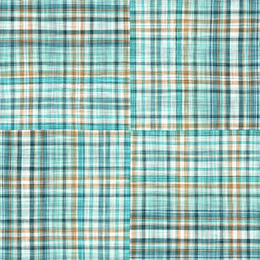  Seamless sailor flannel textile gingham repeat swatch.Teal rustic coastal beach house check fabric tile.