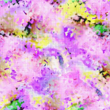  Kusursuz renkli lekeli uzay boyalı efekt modayı. Yumuşak döşenmiş arka plan. Dağınık yaz kravatlı batik plaj aşınma desenli.