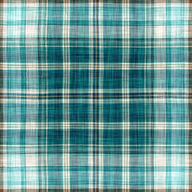  Seamless sailor flannel textile gingham repeat swatch.Teal rustic coastal beach house check fabric tile.