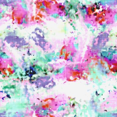  Kusursuz renkli lekeli uzay boyalı efekt modayı. Yumuşak döşenmiş arka plan. Dağınık yaz kravatlı batik plaj aşınma desenli.