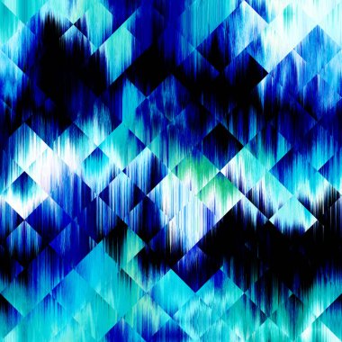 Plaj mayosu ve moda baskısı için nemli ombre geometrik renk karışımı. Damlayan dijital sıvı suluboya girdap etkisi. Yüksek çözünürlüklü kusursuz madde. Dalgalı yaz boyası boho.