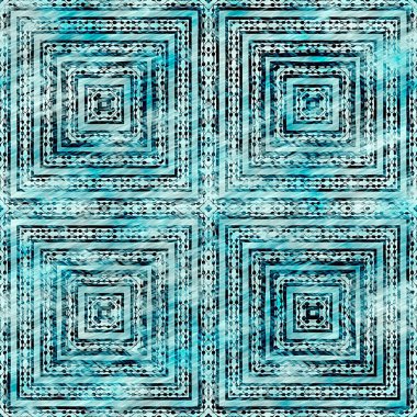  Modern rustik nantucket, denizcilik tarzında kumaş tekstil etkisine zarar vermiştir. Kravat boyası, ev dekoru, geometrik tasarım. Ege Teal yeşili grunge çamaşır izi deseni..