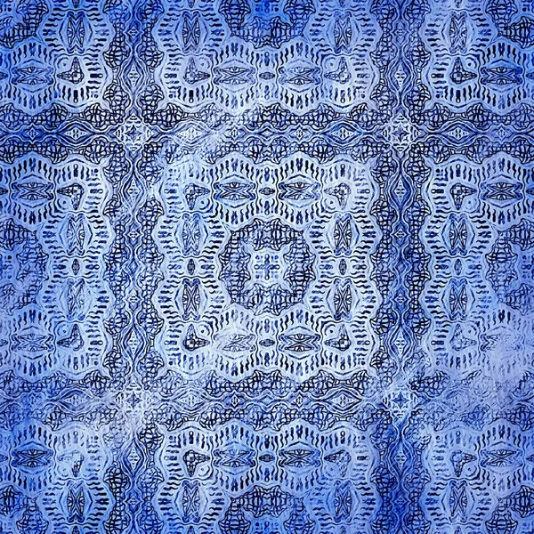 Modern Rustic Nantucket Distressed Fabric Textile Effect Background Nautical Maritime — Photo