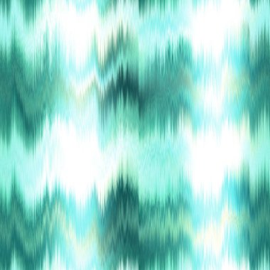  Aquarelle effect boho fashion fabric for coastal nautical stripe wallpaper background. Stripe with blurry gradient tileable swatch. Washed teal wavy ikat seamless pattern.