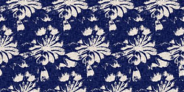  Fashion edging ribbon trim for beach wear. Masculine shirt tie dye effect. Repeatable woven endless band. Summer indigo batik block print dyed motif seamless border pattern.