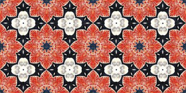  Nantucket tarzı dekoratif tasarımlı erkeksi moda süsleme afişi. Bitmek bilmeyen tekrarlanabilir kaset. Retro mavi desen çarpışma geometrik bandana kenarı. 