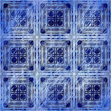  Modern rustik nantucket, denizcilik tarzında kumaş tekstil etkisine zarar vermiştir. Erkeksi kravat boyası ev deco moda geometrik tasarım. İndigo mavisi grunge yıkama bezi deseni..