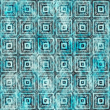  Modern rustik nantucket, denizcilik tarzında kumaş tekstil etkisine zarar vermiştir. Kravat boyası, ev dekoru, geometrik tasarım. Ege Teal yeşili grunge çamaşır izi deseni..