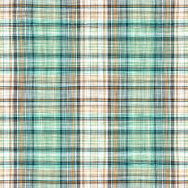  Seamless sailor flannel textile gingham repeat swatch.Teal rustic coastal beach house check fabric tile.