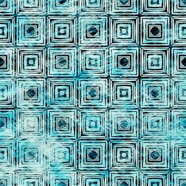  Modern rustik nantucket, denizcilik tarzında kumaş tekstil etkisine zarar vermiştir. Kravat boyası, ev dekoru, geometrik tasarım. Ege Teal yeşili grunge çamaşır izi deseni..