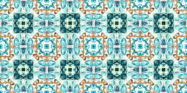  Modern nantucket summer printed edging time fabric. Banner ribbon in seamless repeat.Teal beach house border in coastal style patchwork pattern.