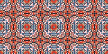  Nantucket tarzı dekoratif tasarımlı erkeksi moda süsleme afişi. Bitmek bilmeyen tekrarlanabilir kaset. Retro mavi desen çarpışma geometrik bandana kenarı. 