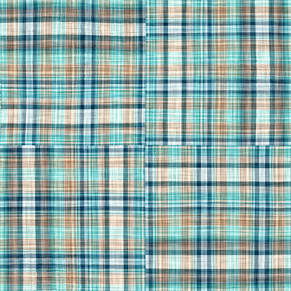  Seamless sailor flannel textile gingham repeat swatch.Tal rustic coastal beach house check fabric tile.