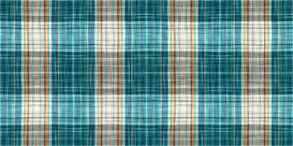 Seamless Sailor Flannel Edging Trim Textile Gingham Blur Rustic Banner — Stockfoto